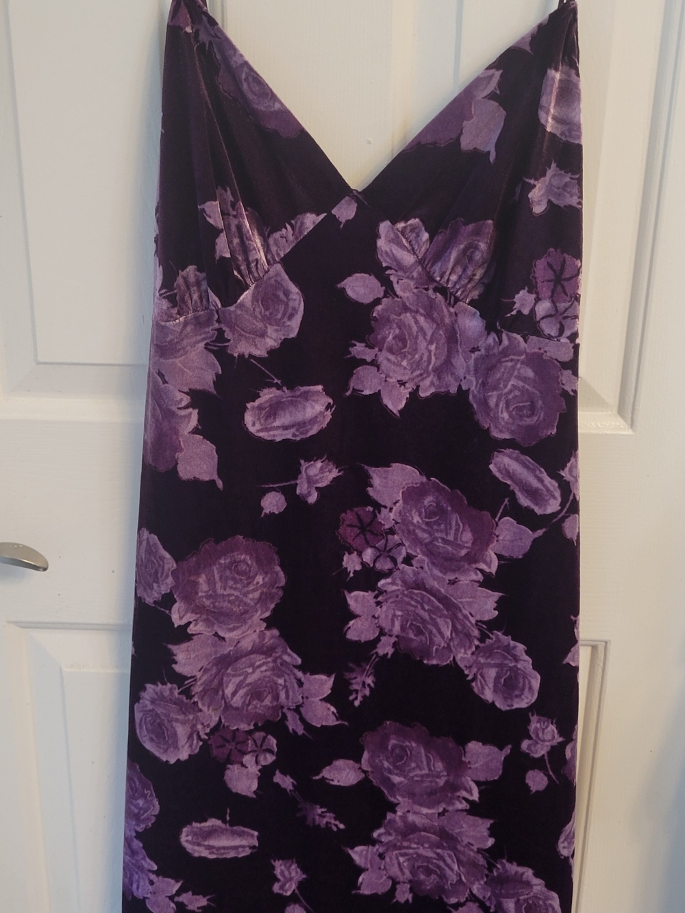 Expressions Purple Floral Maxi Dress